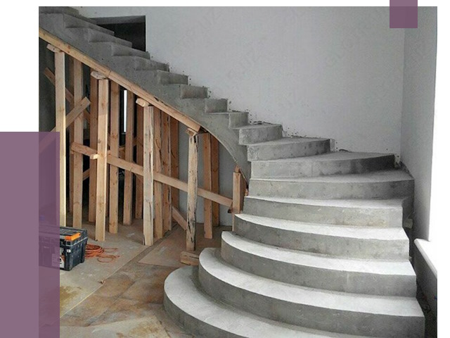 Изготовление бетонных лестниц под ключ в Долгопрудном от 19785 руб. | ПРОЛЁТ-Длг