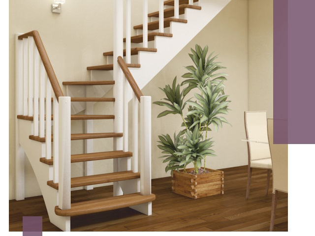 Г-образные лестницы под ключ в Долгопрудном — изготовление и монтаж