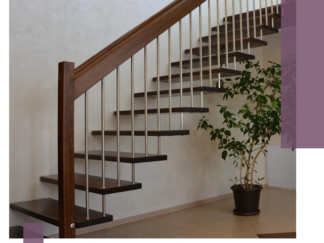 Лестницы на больцах под ключ в Долгопрудном – изготовление и монтаж