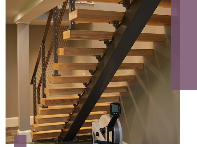 Лестницы на монокосоурах под ключ в Долгопрудном - изготовление и монтаж