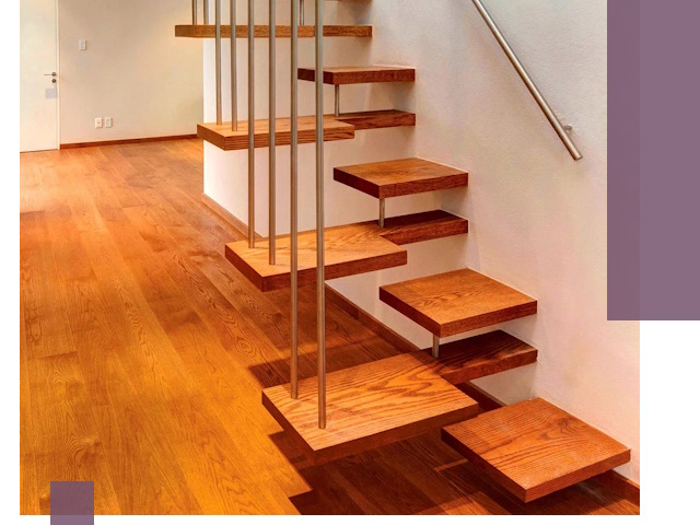 Лестницы «гусиный шаг» на заказ в Долгопрудном для узких пространств