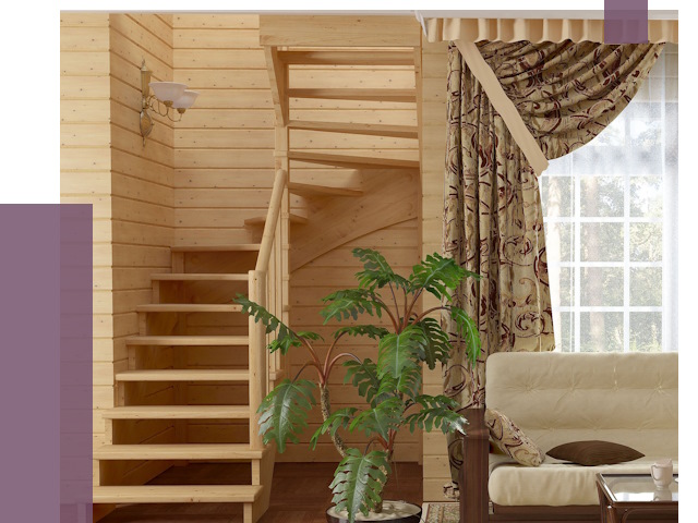 Лестницы для дачи в Долгопрудном от 75334 руб.  | ПРОЛЁТ-Длг