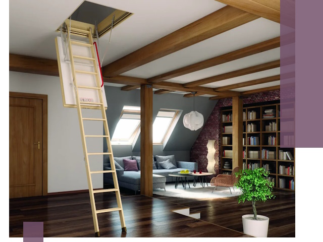 Чердачные лестницы под ключ в Долгопрудном: изготовление и монтаж