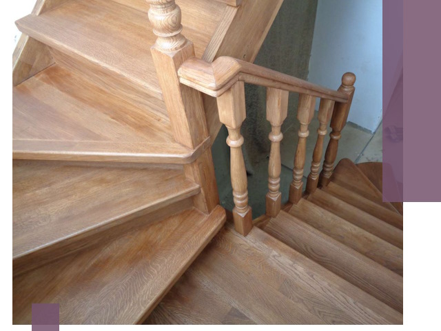 Дубовые лестницы под ключ в Долгопрудном: изготовление и монтаж