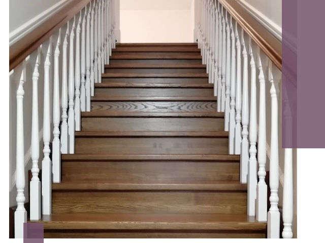 Лестницы из ясеня на заказ в Долгопрудном — изготовление и монтаж