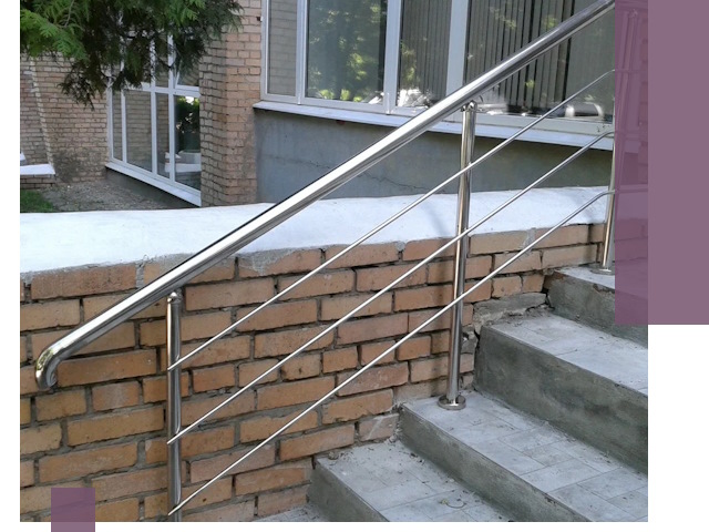 Перила из нержавеющей стали высокого качества в Долгопрудном