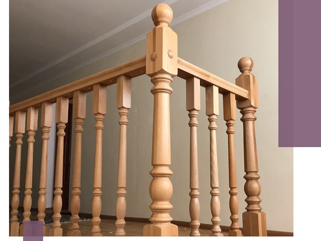 Деревянные перила на заказ в Долгопрудном: монтаж и изготовление