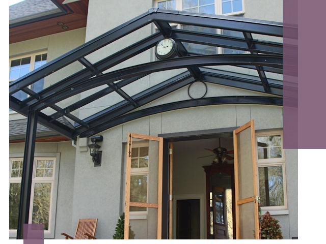 Изготовление и монтаж навесов и козырьков в Долгопрудном