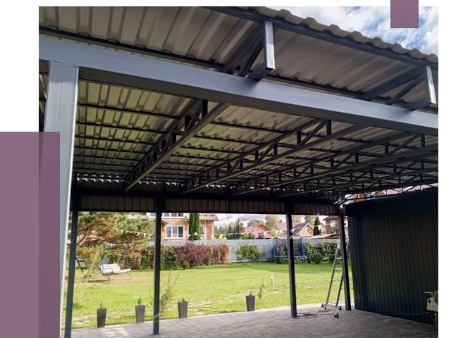 Монтаж навесов в Долгопрудном от 7305 руб. — установка навеса | ПРОЛЁТ-Длг