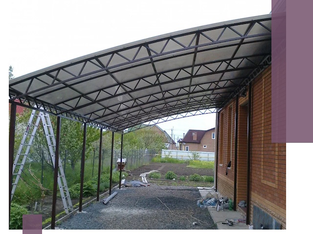 Профессиональный монтаж навесов под ключ в Долгопрудном