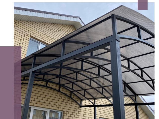 Монтаж козырьков в Долгопрудном от 11414 руб. | ПРОЛЁТ-Длг