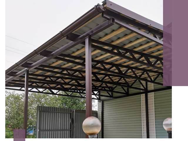 Навесы под ключ в Долгопрудном: изготовление, монтаж и гарантия