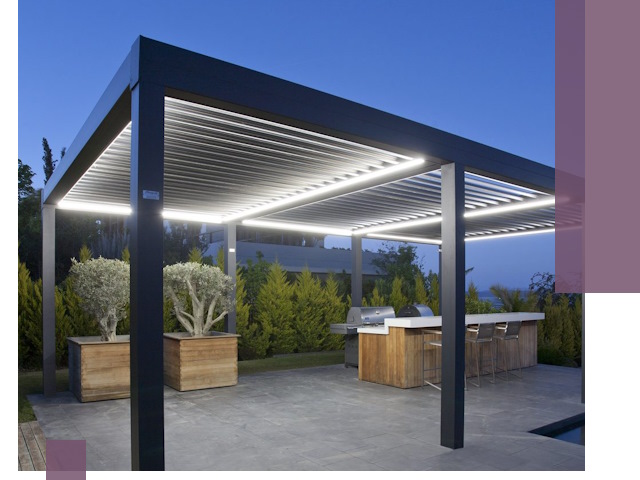 Навесы отдельно стоящие под ключ в Долгопрудном из металла и поликарбоната