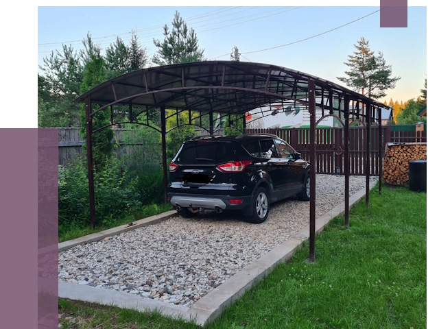 Навесы для автомобиля в Долгопрудном от 13038 руб.  | ПРОЛЁТ-Длг