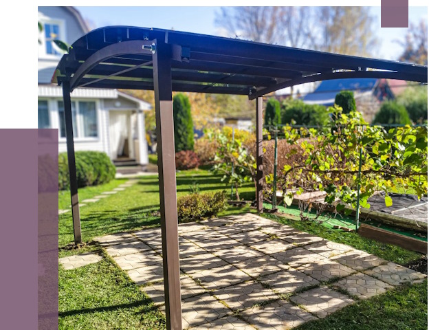 Навесы для дачи в Долгопрудном от 12632 руб. под ключ — ПРОЛЁТ-Длг