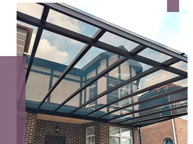 Навесы из поликарбоната в Долгопрудном от 8543 руб. под ключ — ПРОЛЁТ-Длг