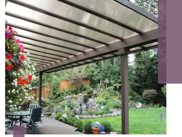 Навесы из поликарбоната под ключ в Долгопрудном быстро и надёжно