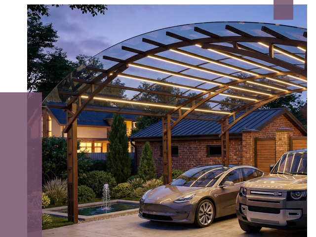 Металлические навесы в Долгопрудном от 12581 руб. под ключ — ПРОЛЁТ-Длг