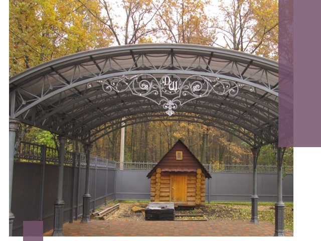 Кованые навесы премиум-класса под заказ в Долгопрудном