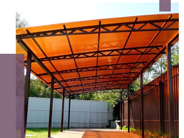 Односкатные навесы под ключ в Долгопрудном от 13038 руб. 