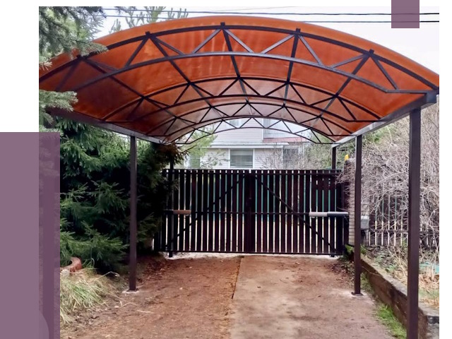 Арочные навесы в Долгопрудном от 12632 руб. — изготовление и монтаж | ПРОЛЁТ-Длг