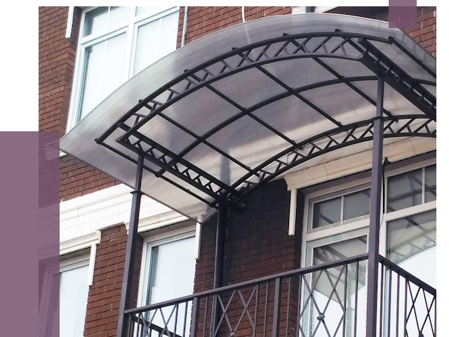 Козырьки над балконом в Долгопрудном от 8573 руб.  | ПРОЛЁТ-Длг