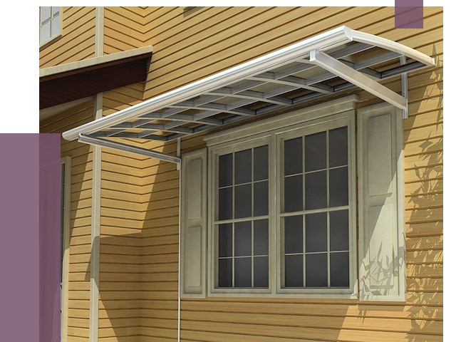 Козырьки над окнами в Долгопрудном от 7559 руб. — монтаж, покупки | ПРОЛЁТ-Длг