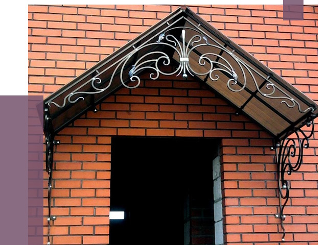 Металлические козырьки в Долгопрудном от 10603 руб. 