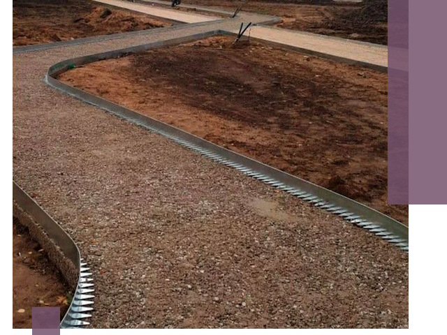 Металлические бордюры под ключ в Долгопрудном — изготовление и монтаж