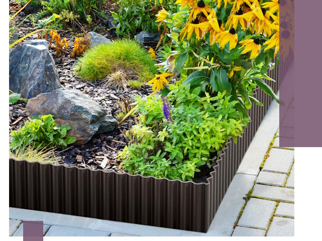 Металлические бордюры для клумб в Долгопрудном — производство и монтаж