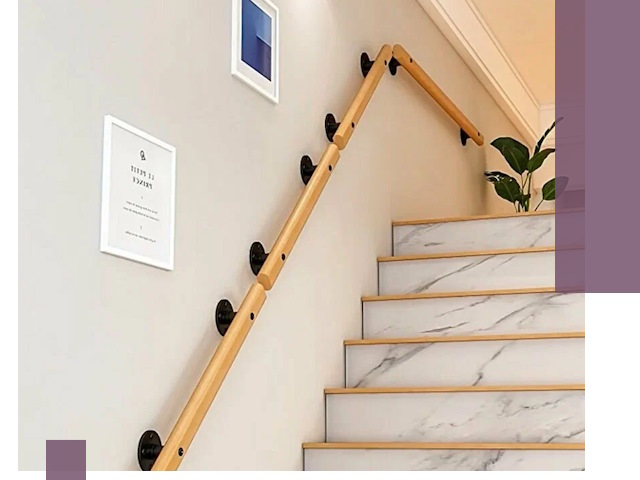 Поручни металлические и деревянные под ключ в Долгопрудном