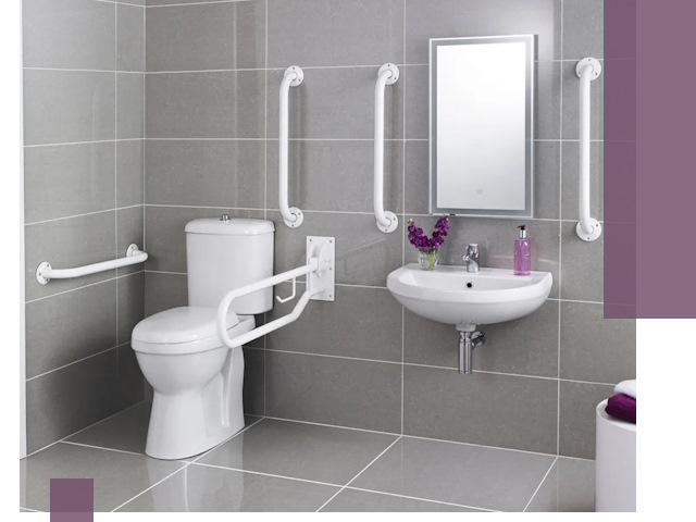 Поручни для санузлов в Долгопрудном: установка, ремонт и монтаж